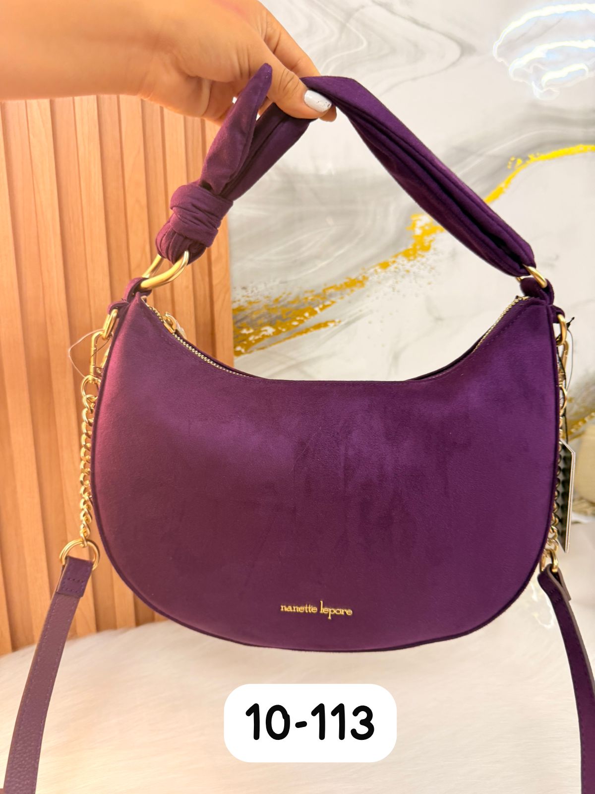 Baguete morado gamusa Nanette Lepo