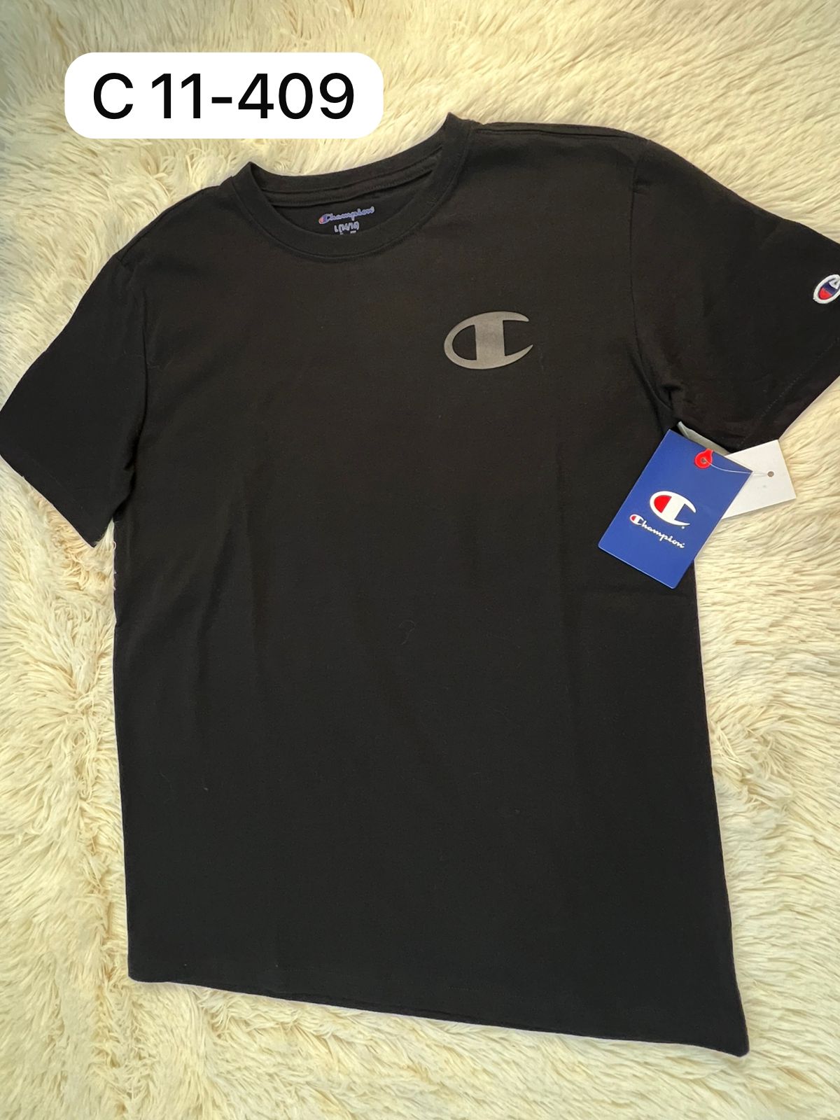 POLO NEGRO NIÑO L TALLA 12