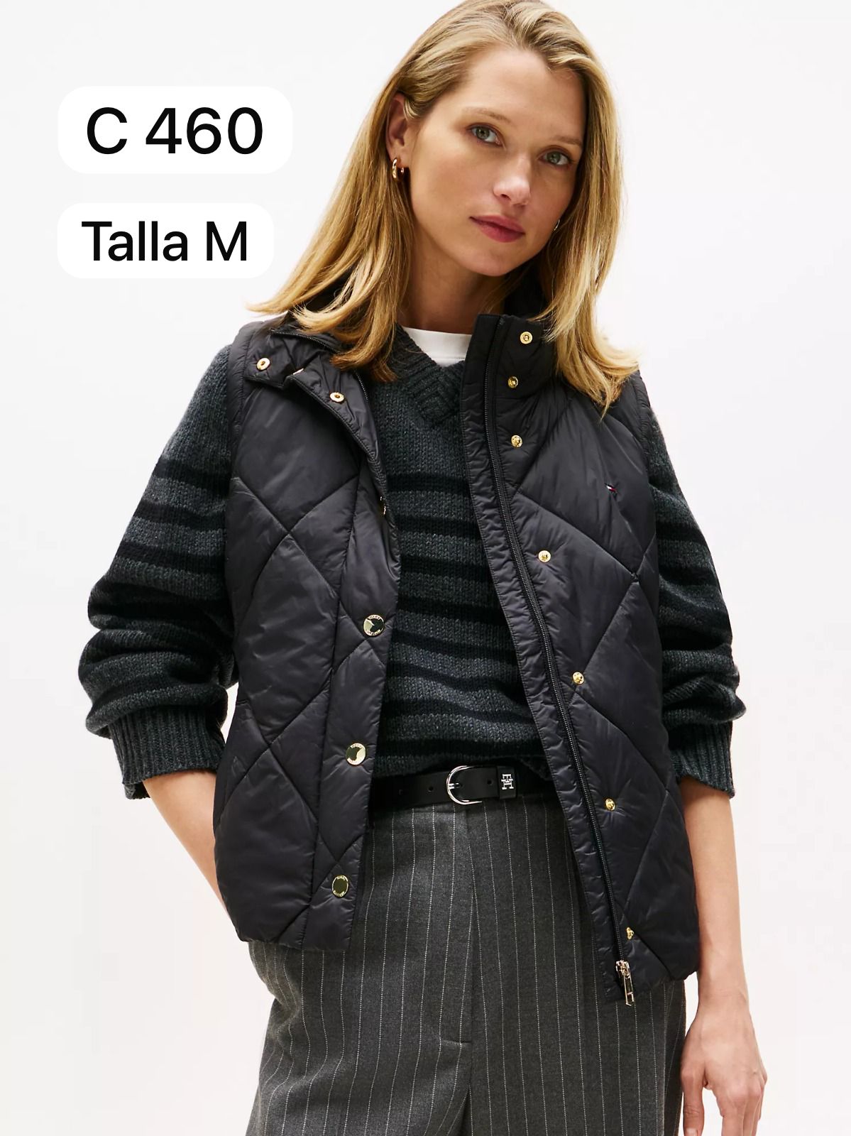 Chaleco Negro Tommy Talla M