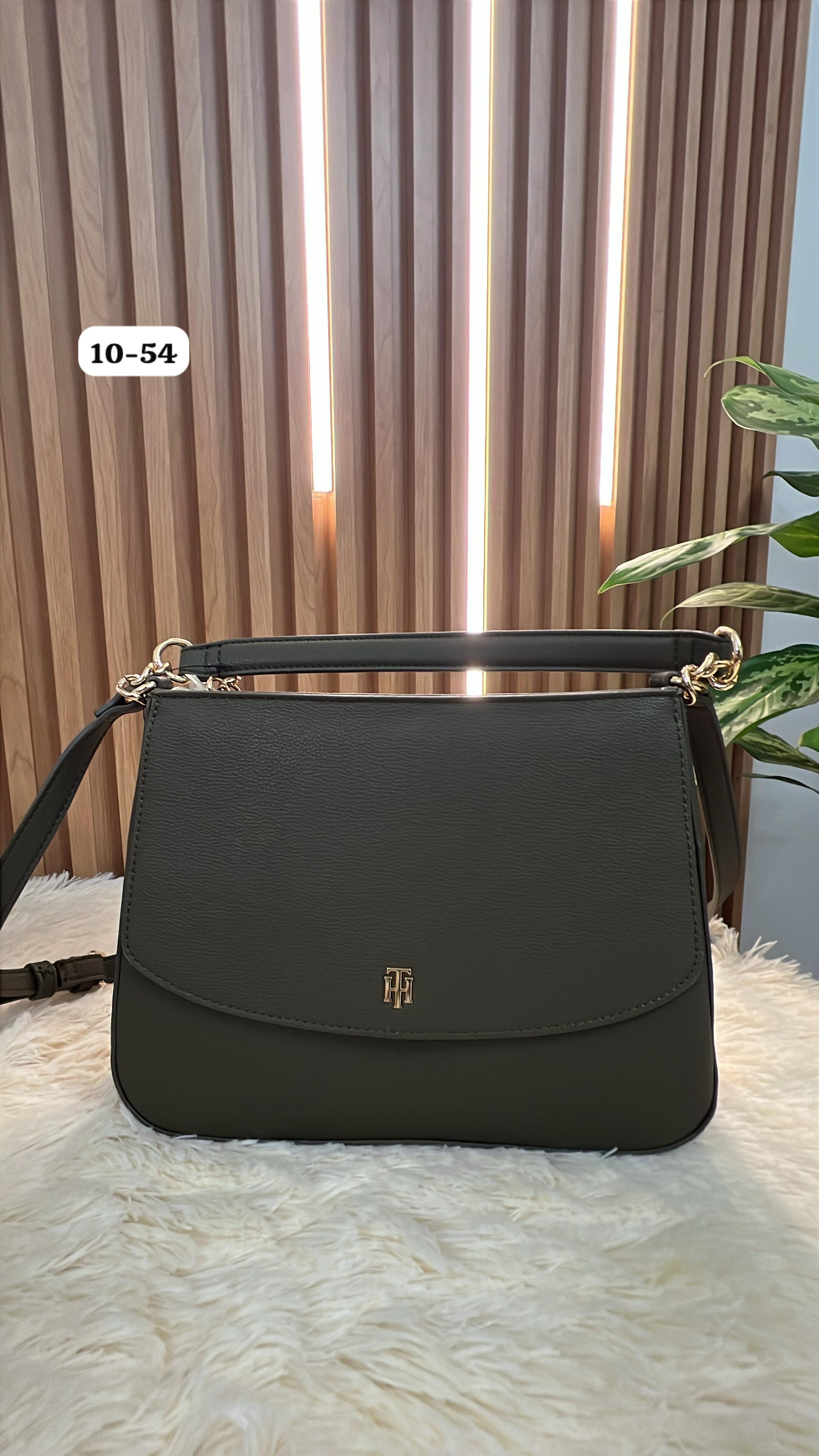 Bolso Baguete verde militar TH