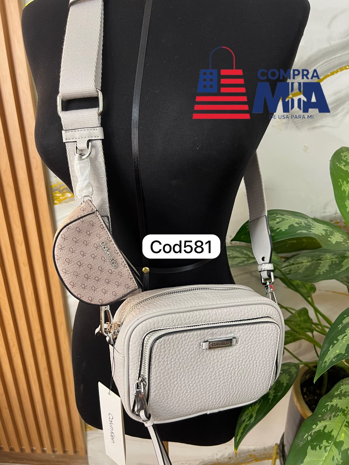  CROSSBODY PLATA CON DORADITO