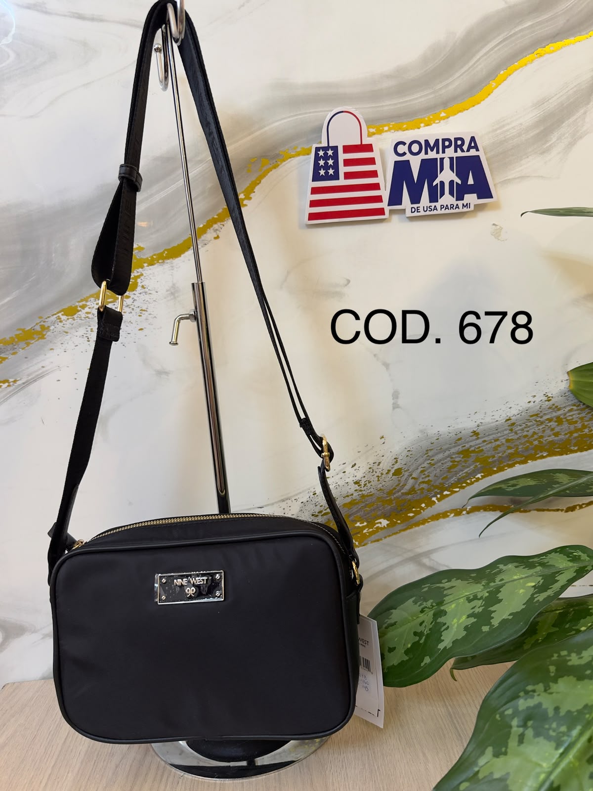 Crossbody Negro Nylon Nine west 