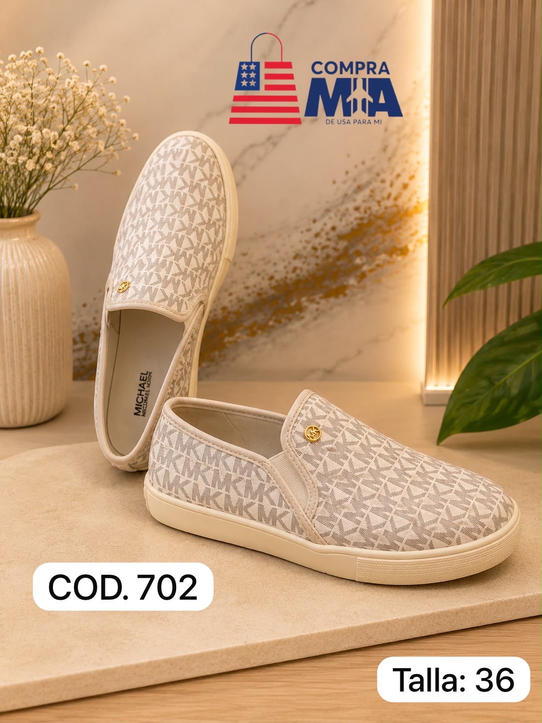 MOCASINES MK VANILLA TALLA 36