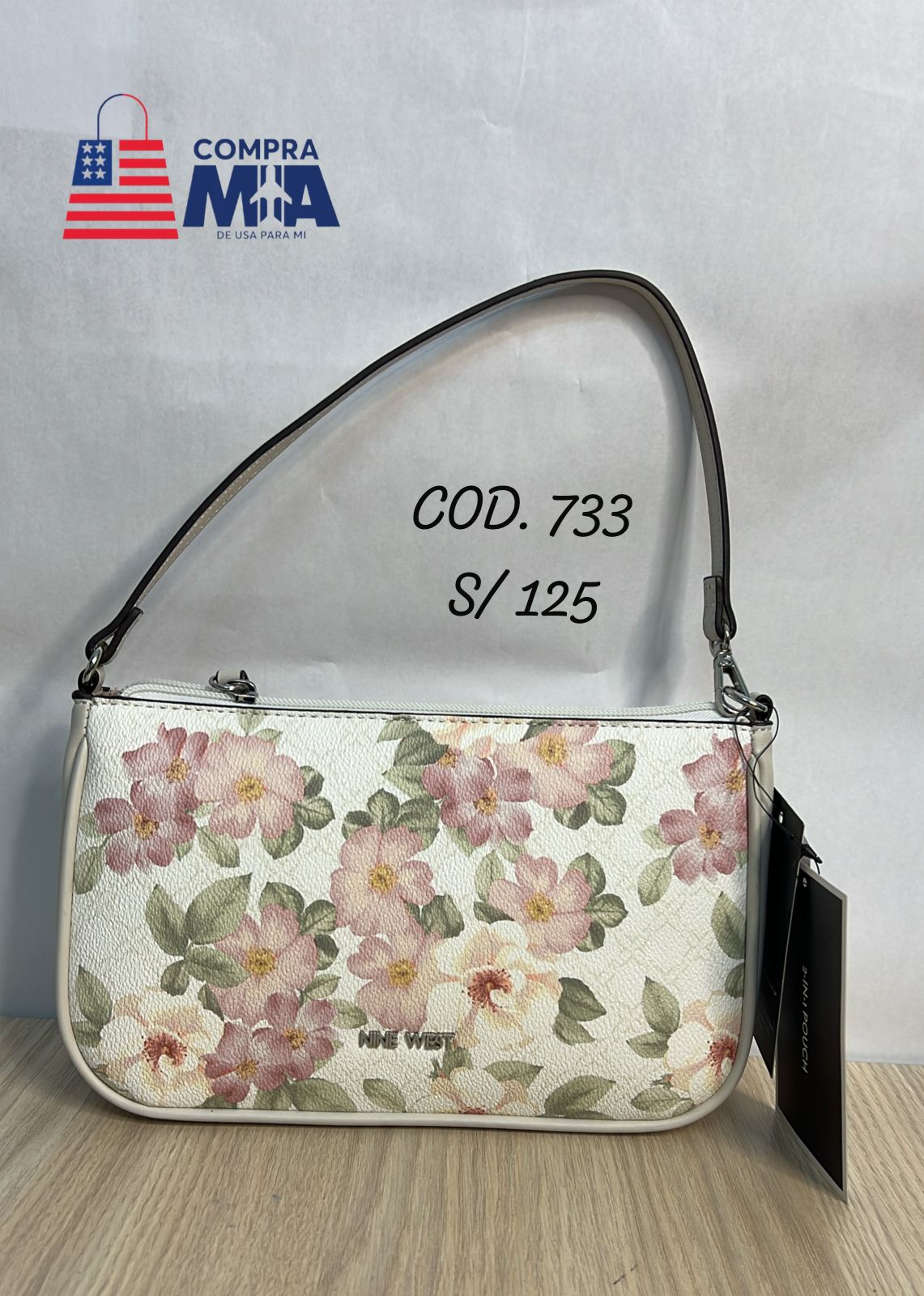 Bolso Nine West Floreado pequeño 