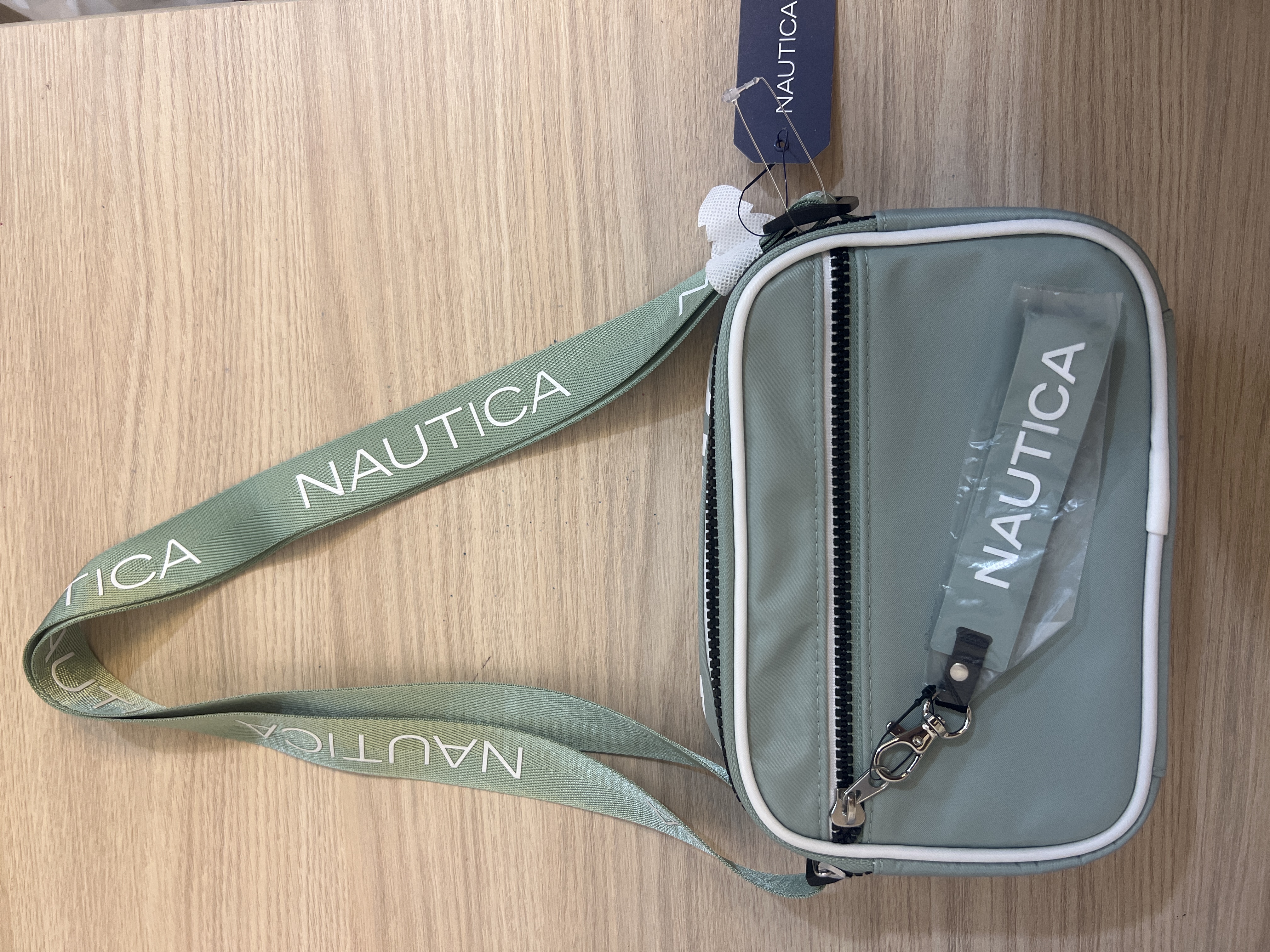 Bolso Nautica Verde agua nylon