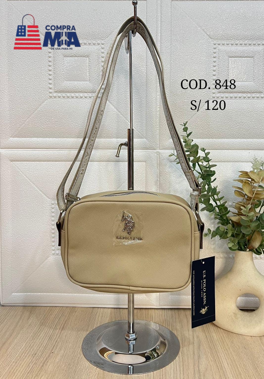 CARTERA US POLO ASSN COLOR GEIGE 