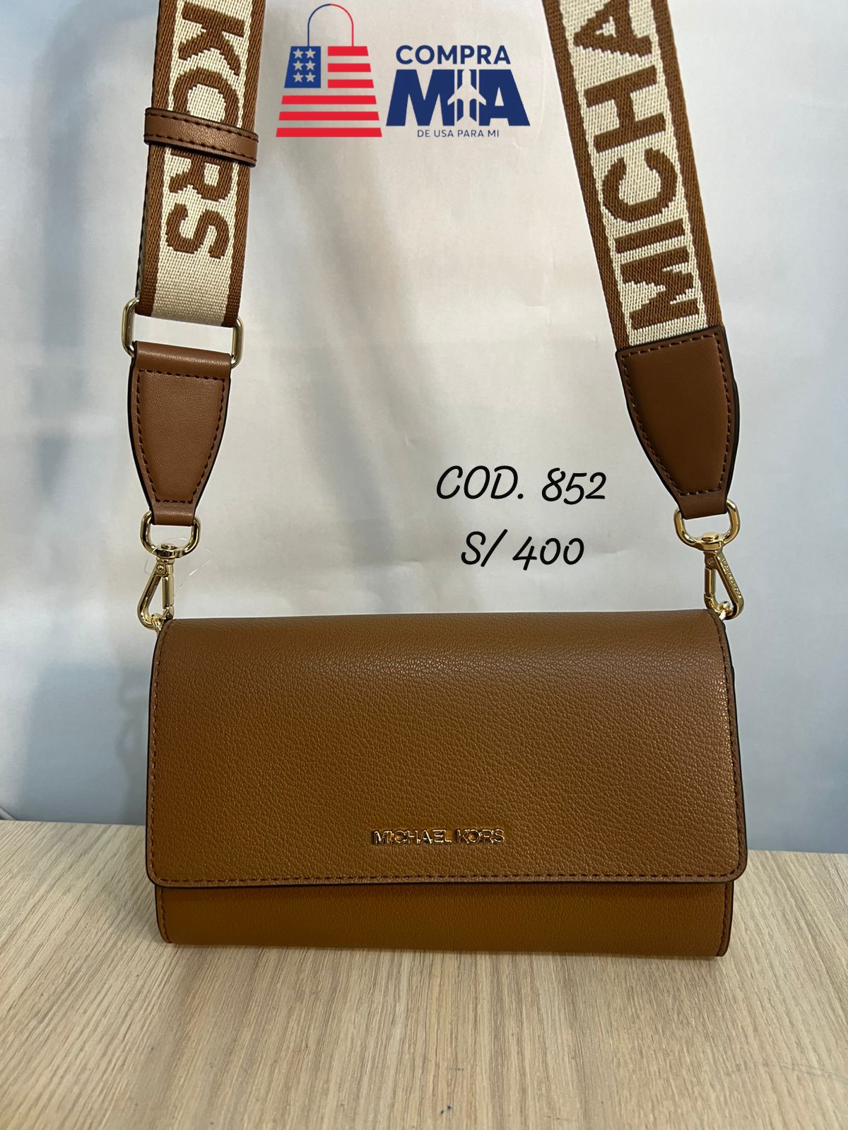 CARTERA MK MARRÓN TIPO BILLETERA