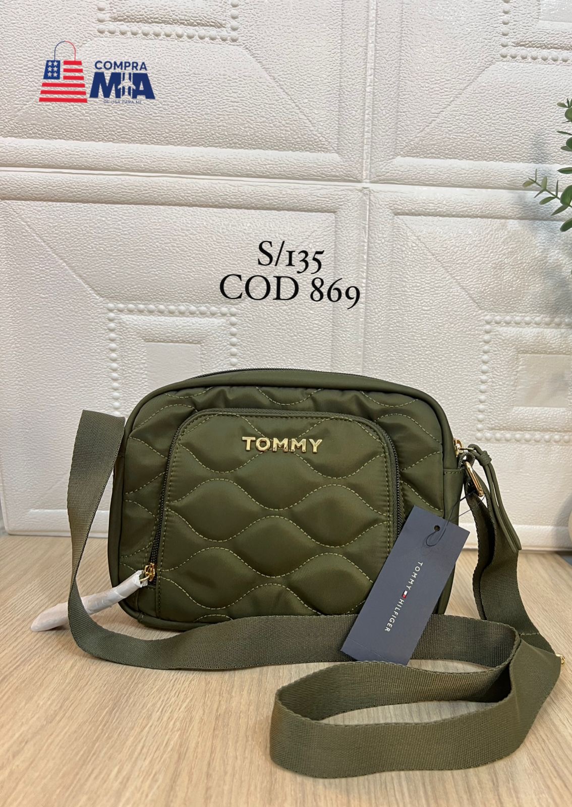 CARTERA TOMMY CLÁSICA COLOR VERDE PETROLEO