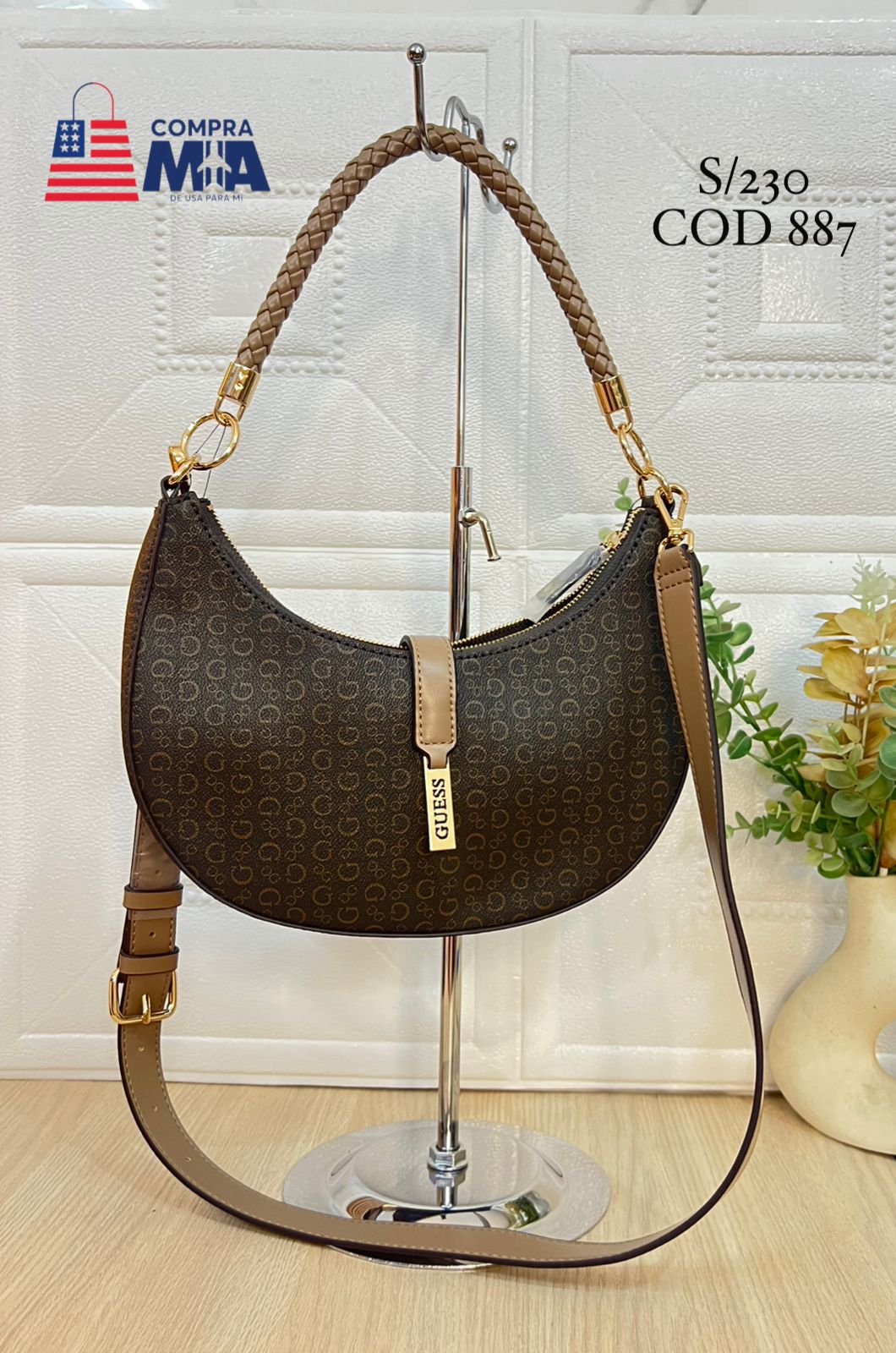  CARTERA MARRON GUESS 