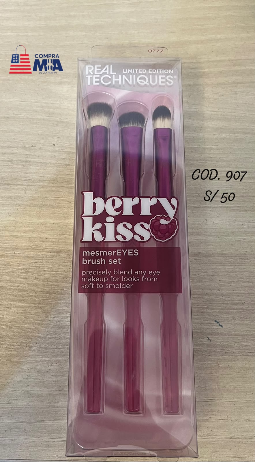 Brocha de ojos x 3 set .